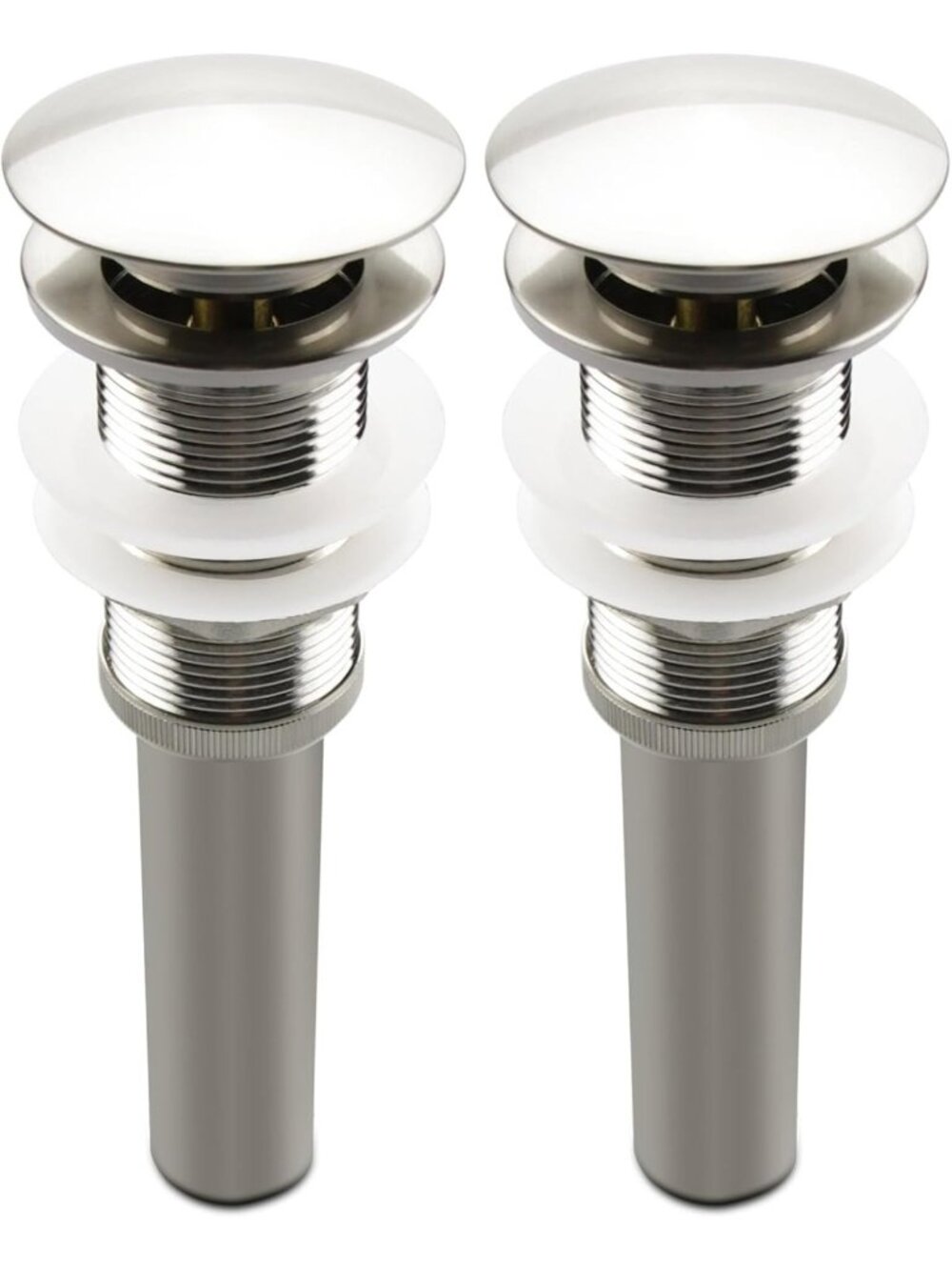 Pop Up Drain Assembly for Bathroom Sink, Fits 1.57-2.36" Openings, Brass
